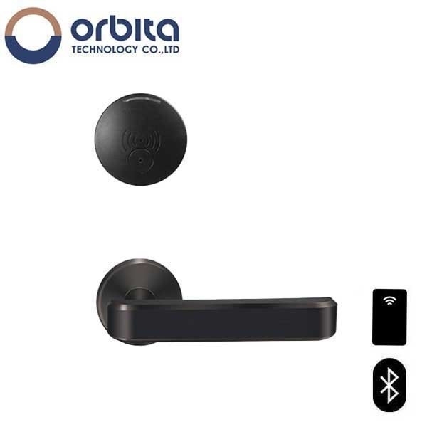 Orbita BLE Split Handle Electronic Hotel Lock Set with Software Encoder Card RF Energy Saving Switch -Unloc OTC-S3479SBT